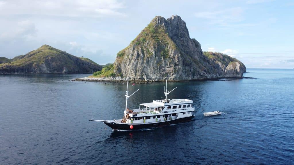 Kapal labuan bajo Komodo Nusa Tenggara Timur Indonesia